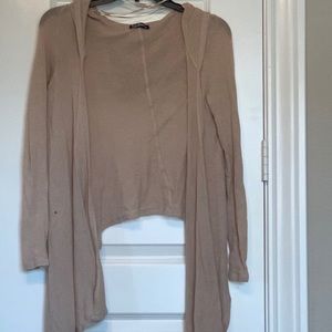 Tan cardigan